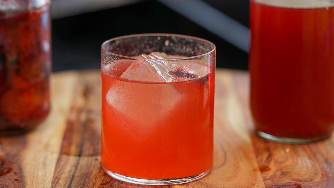 Plum Shrub Cocktail