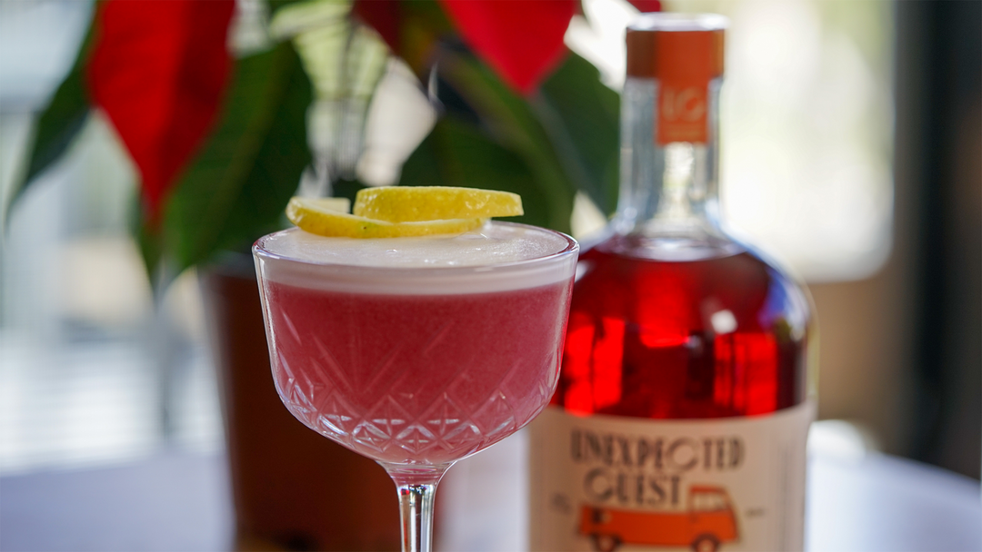 Raspberry White Christmas Cocktail