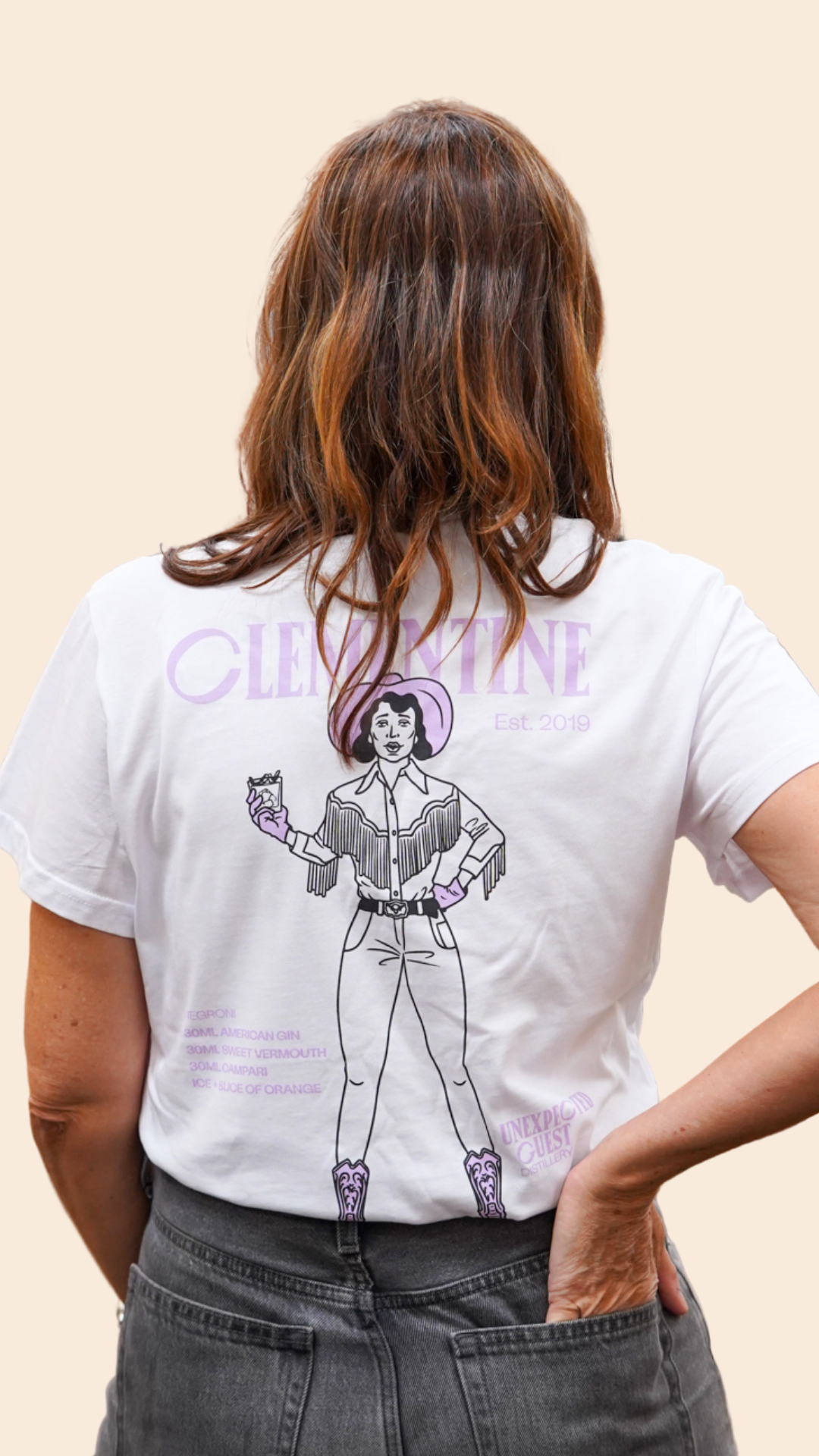 Clementine Shirt - Unexpected Guest Distillery T-shirt