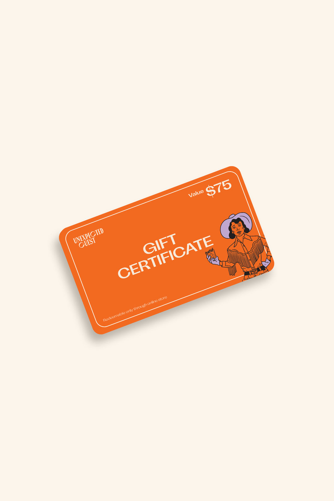 Unexpected Guest Gift Certificate