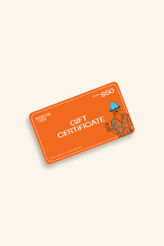 Unexpected Guest Gift Certificate